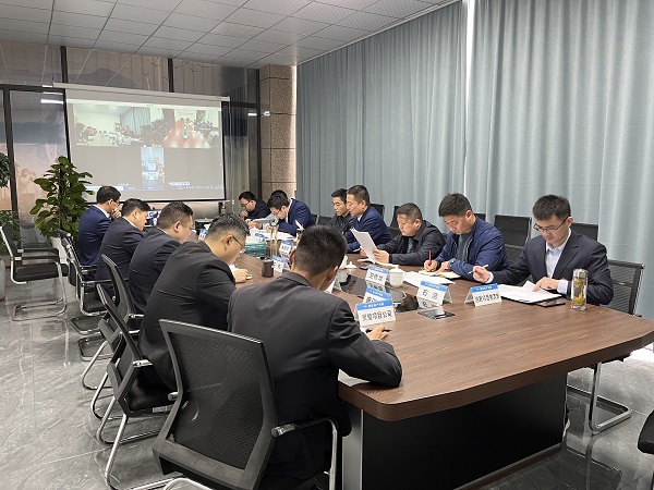 楊蔚峰督導徽鹽地產集團泗縣項目黨支部2021年度組織生活會